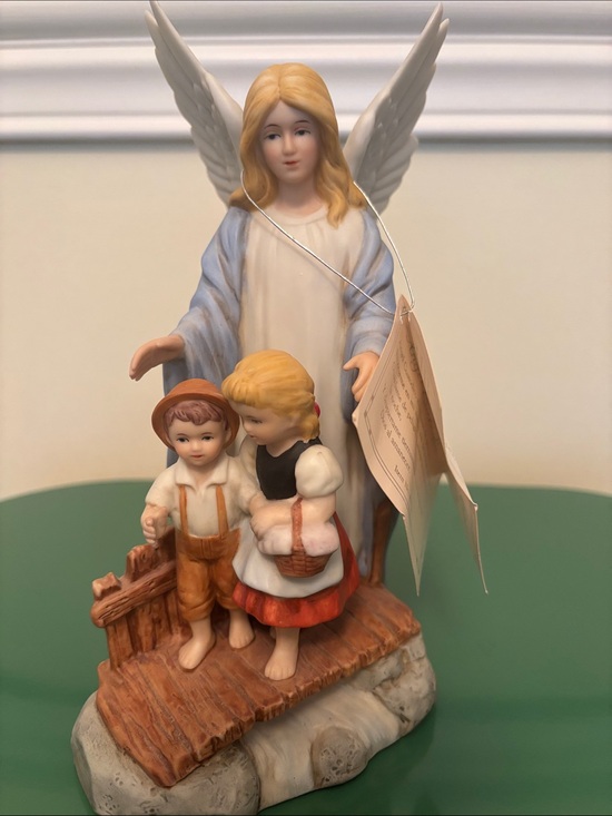 Homco Other - Homco Angel Guardian Figurine in White, Blue, Blonde, Red, Tan